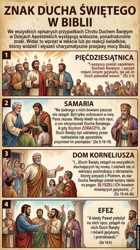 Znak Chrztu Duchem Sw