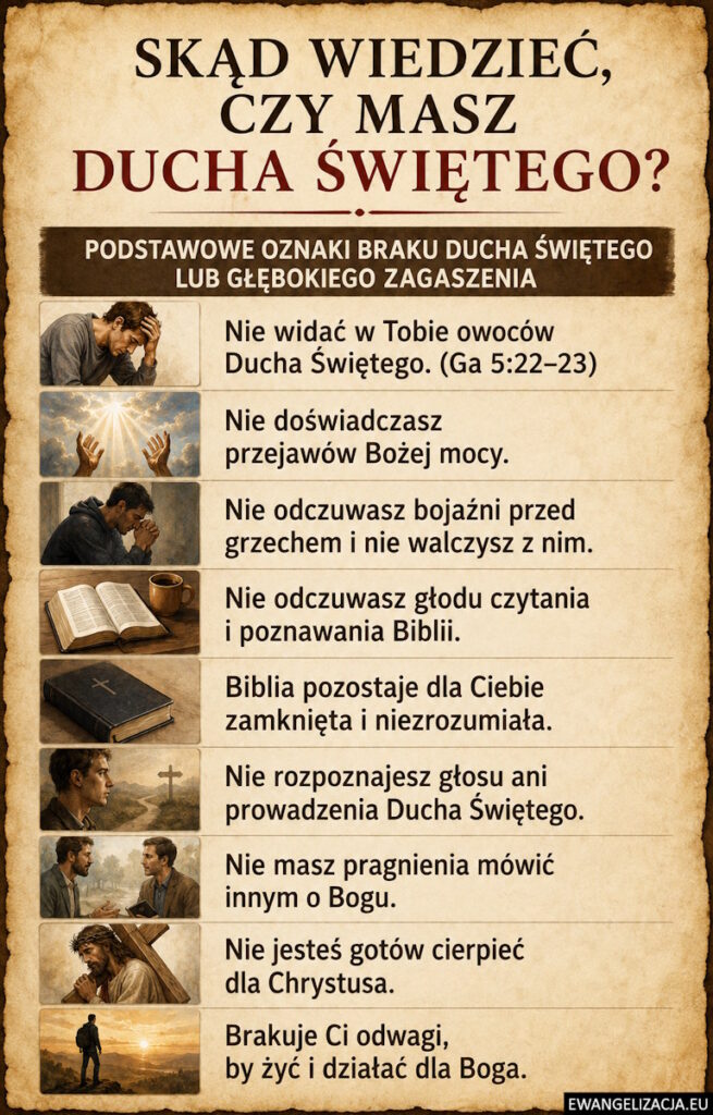 skąd wiedzieć czy mam Ducha Świętego